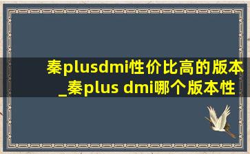 秦plusdmi性价比高的版本_秦plus dmi哪个版本性价比高
